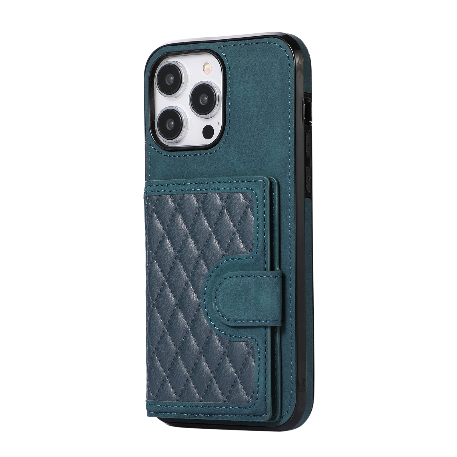 Anti-fall and anti-theft crossbody leather phone case