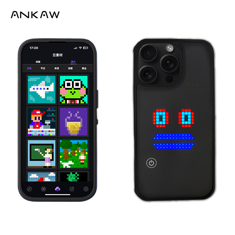 LED Smart Illuminated DIY Editable and Sound-Activated Ankaw Phone Case