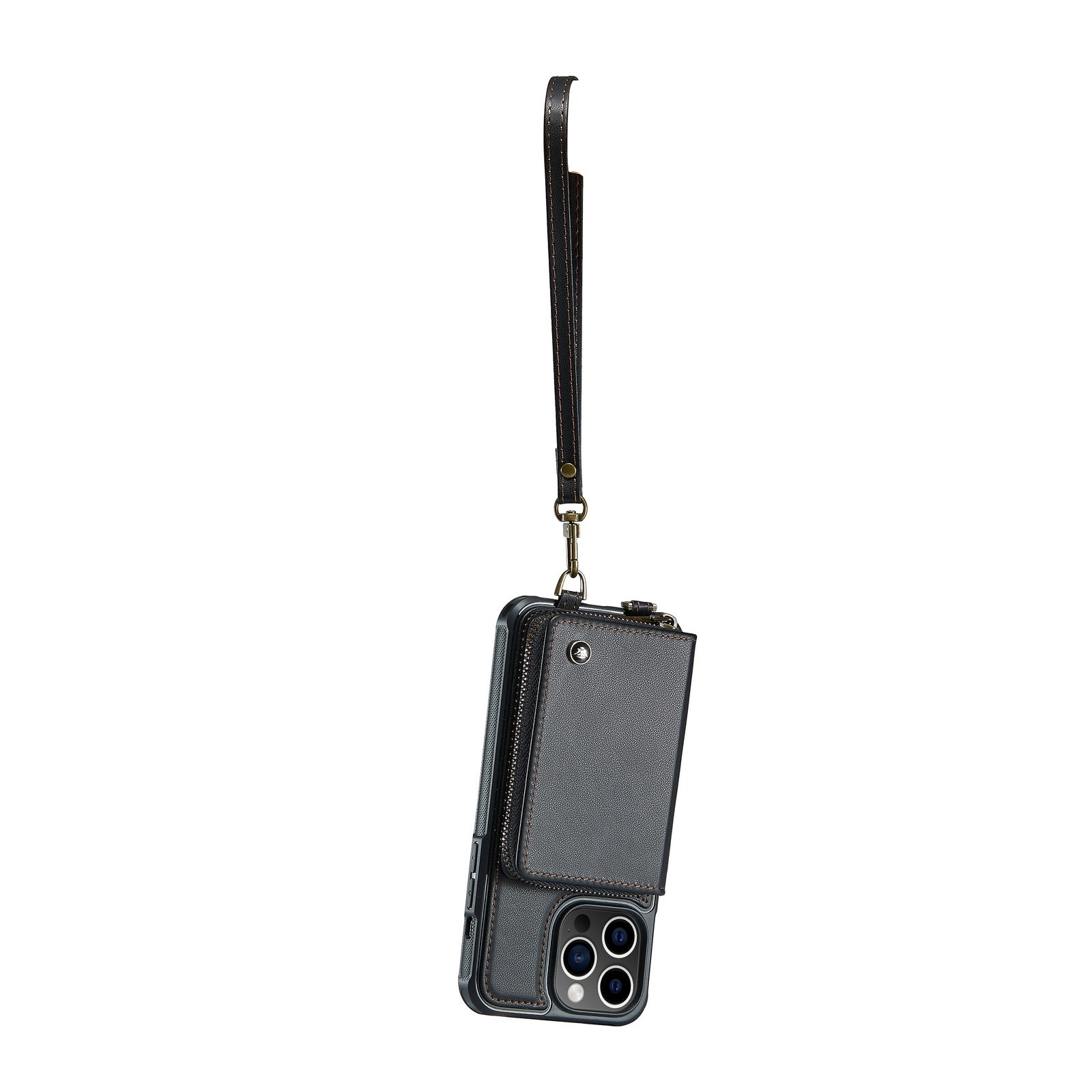Adjustable crossbody strap and spacious wallet design