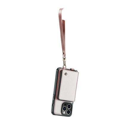 Adjustable crossbody strap and spacious wallet design