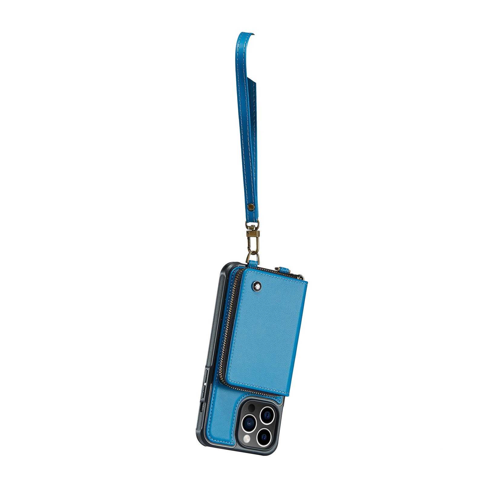 Adjustable crossbody strap and spacious wallet design