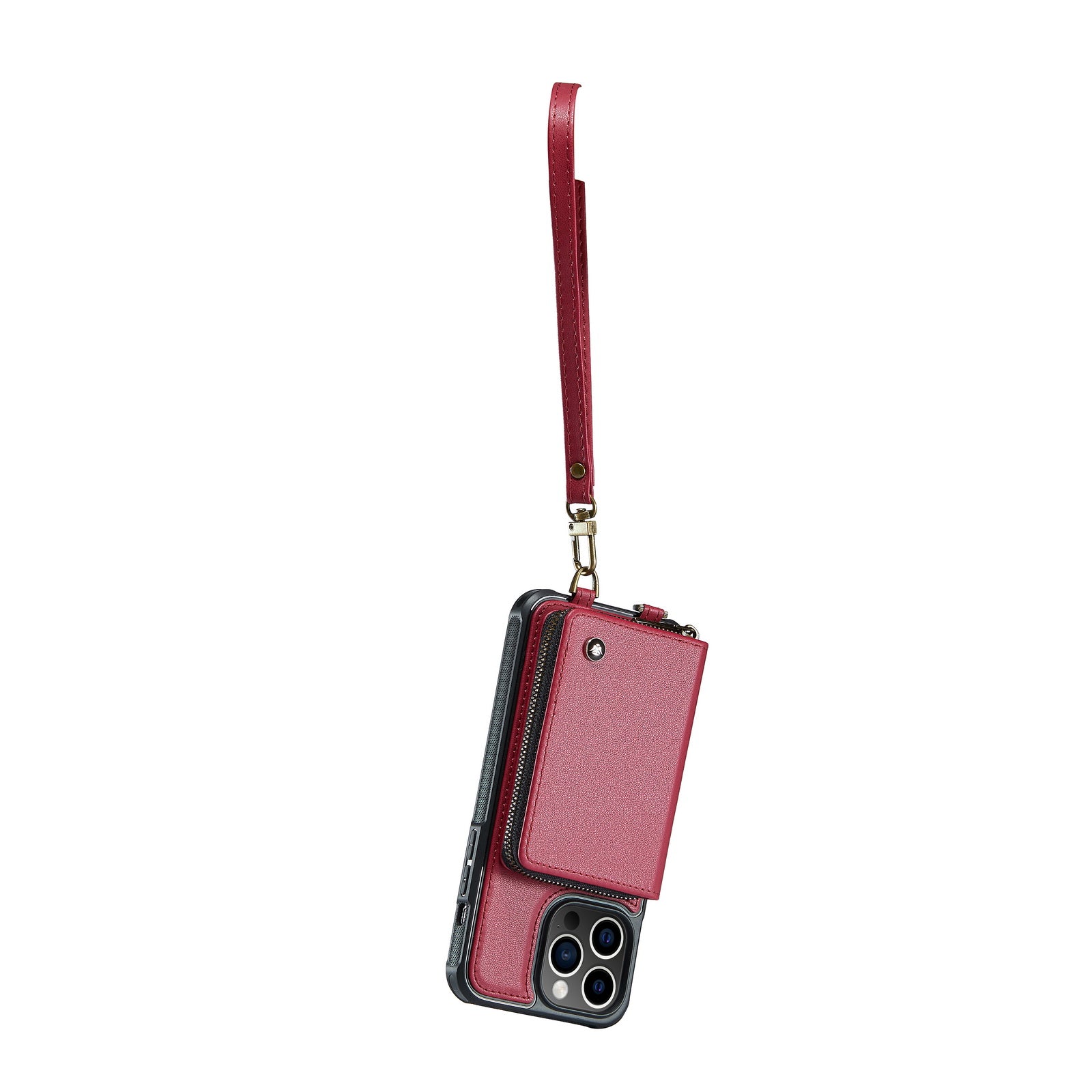 Adjustable crossbody strap and spacious wallet design
