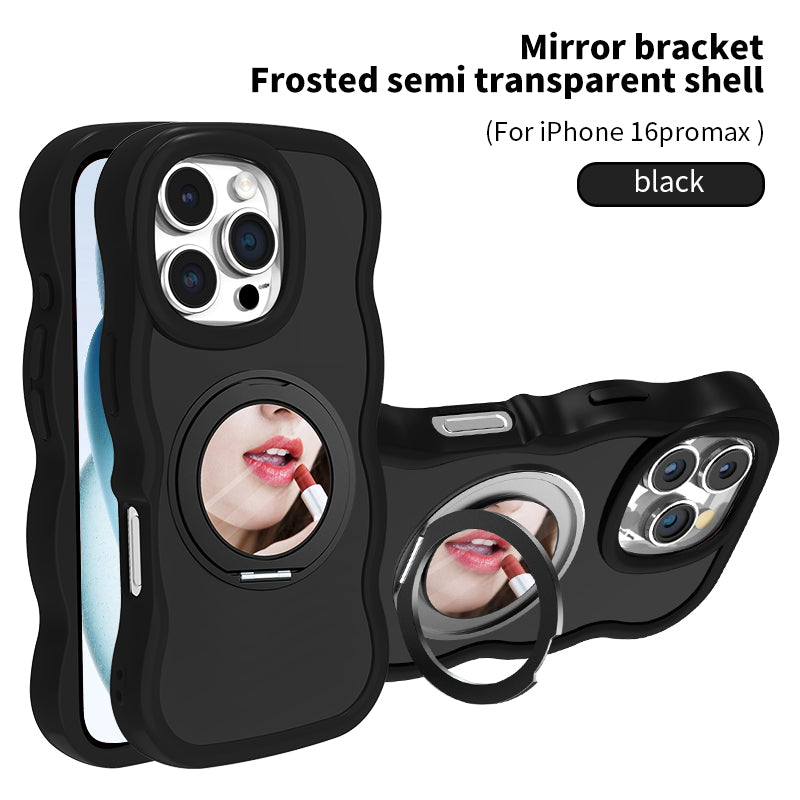 Ankaw high quality wavy mirror stand phone case