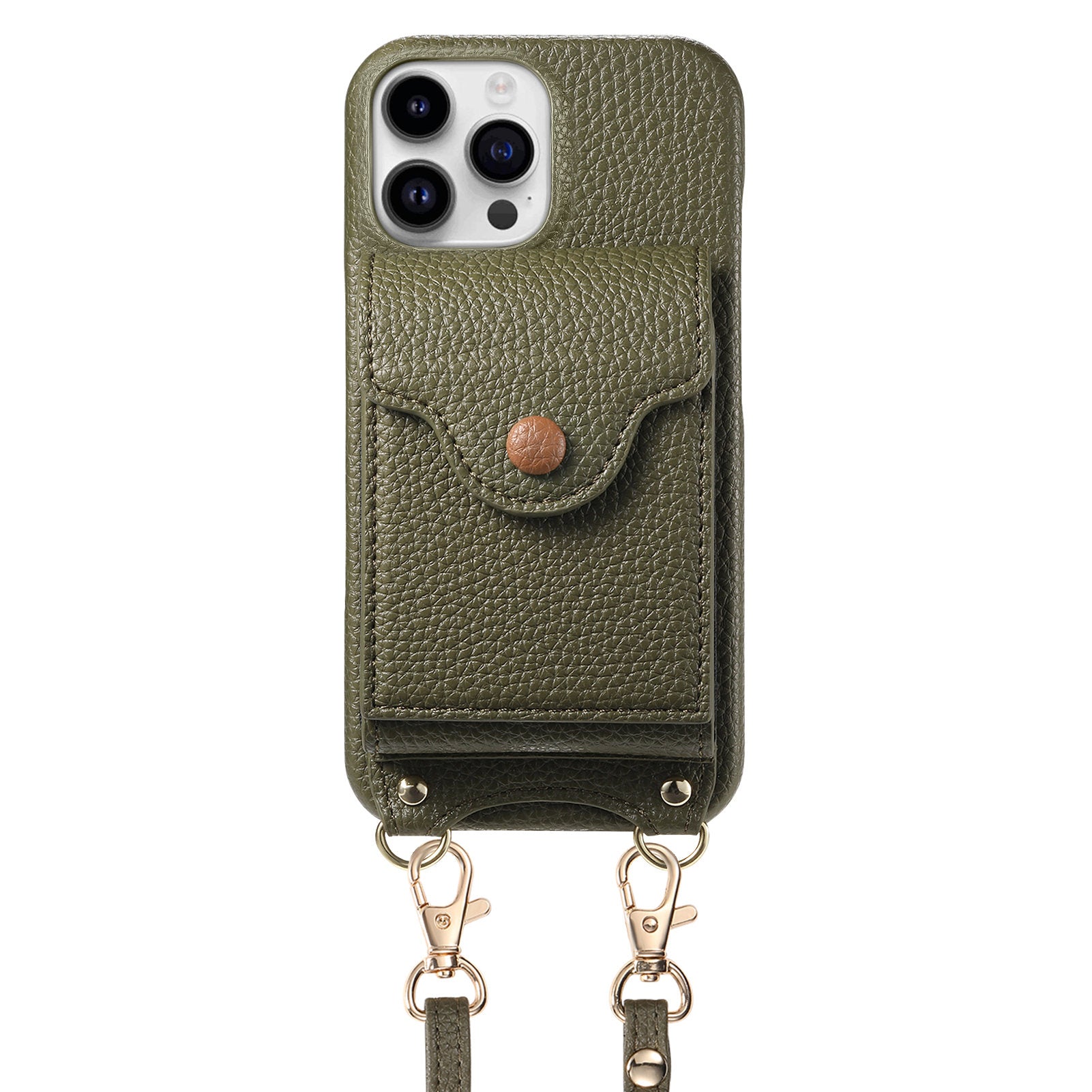 Original design leather crossbody phone case wallet