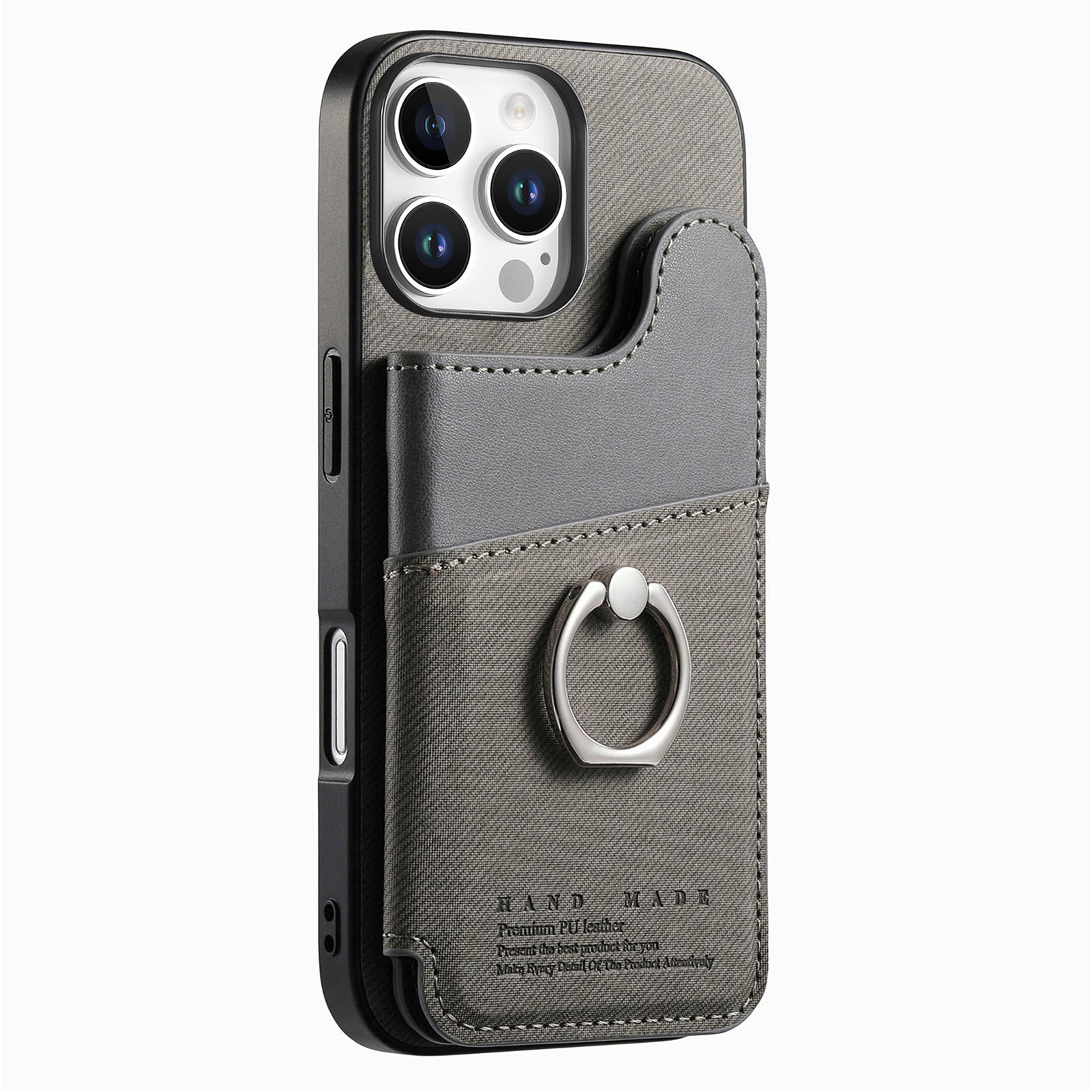 Original design multifunctional ring holder card holder wallet phone case