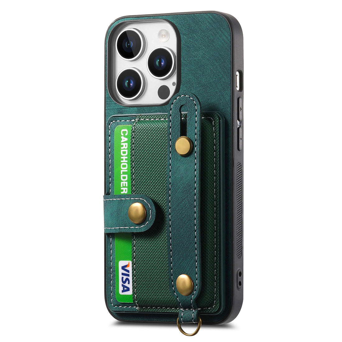 Original leather wrist lanyard phone case