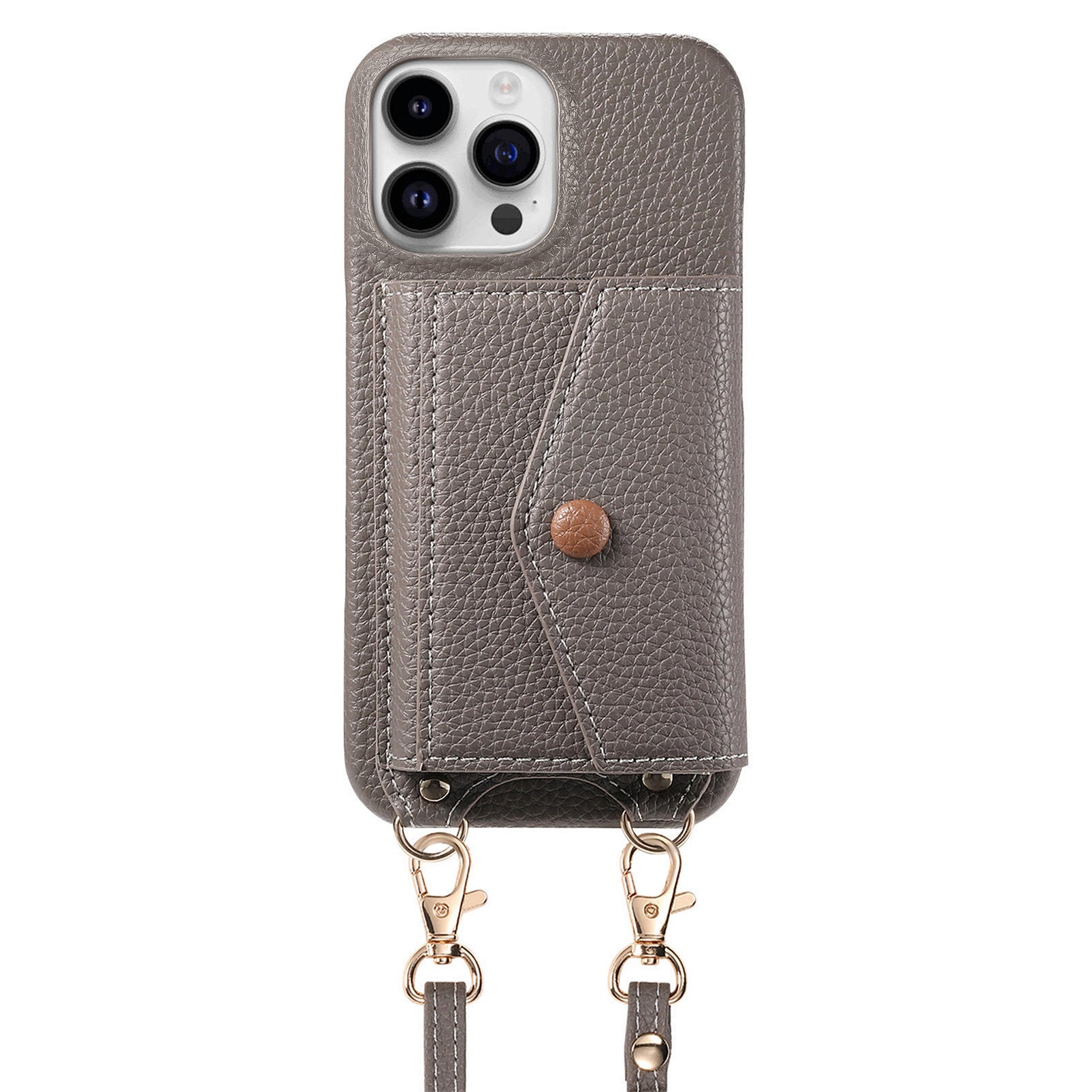 Fashionable and versatile ankaw leather crossbody phone case for iPhone
