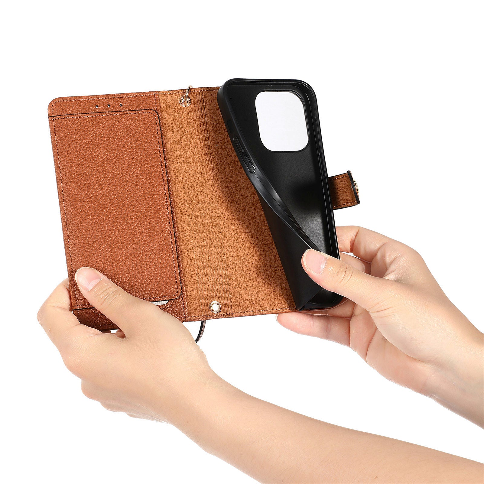 Original design heart crossbody wallet ankaw phone case