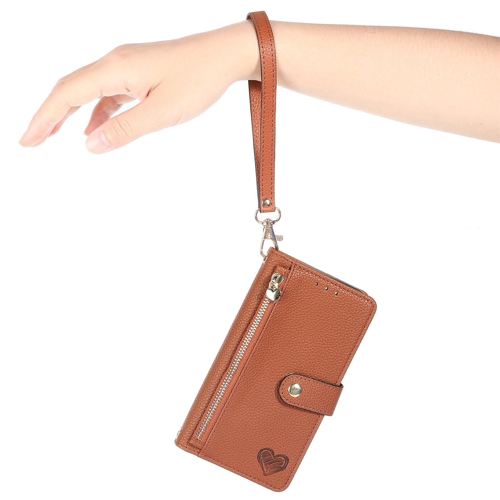 Original design heart crossbody wallet ankaw phone case