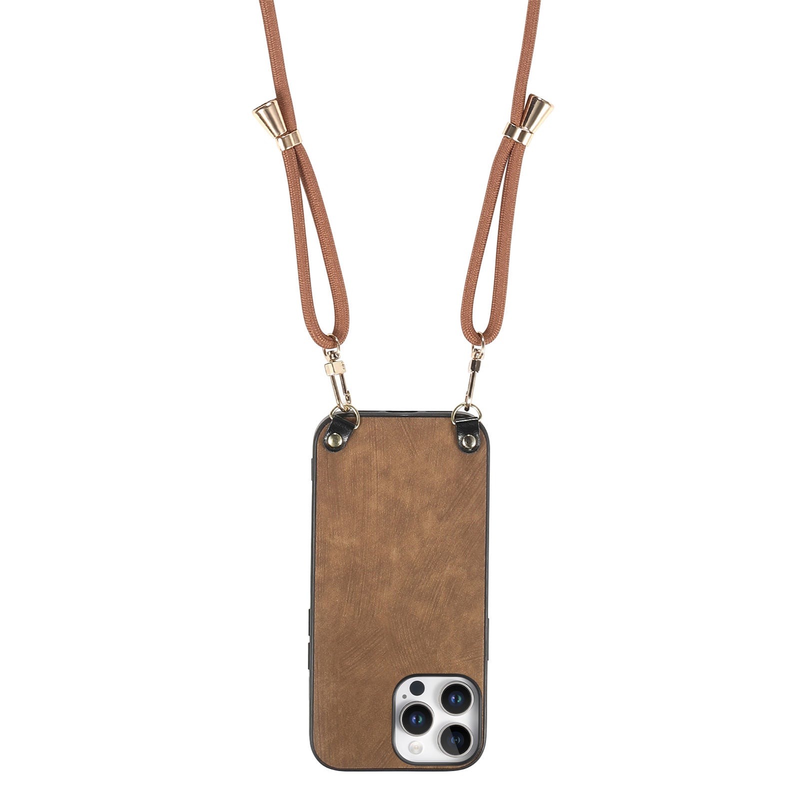 Original design retro color lanyard crossbody phone case