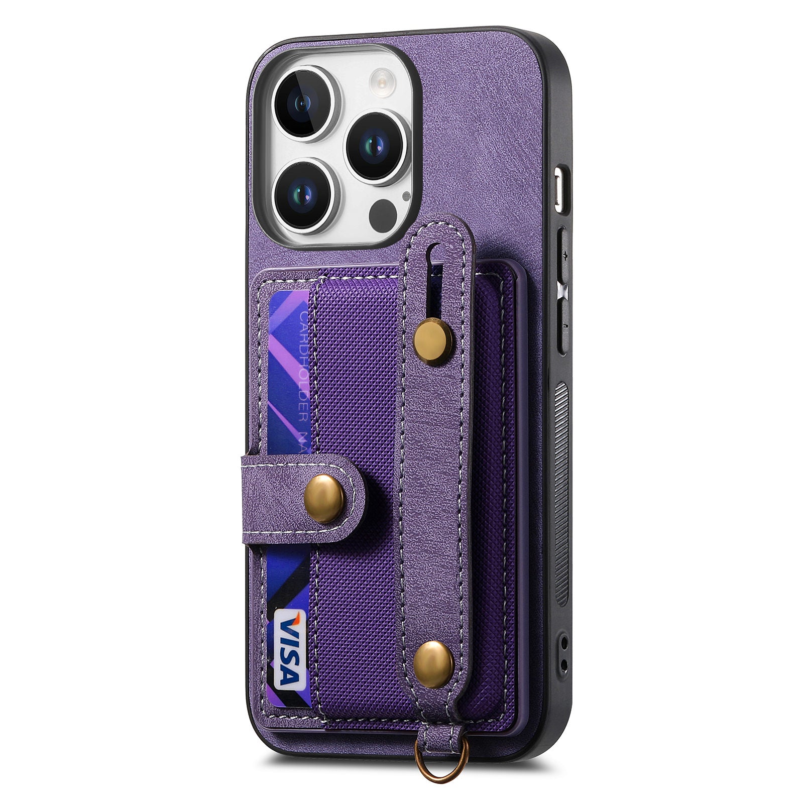Original leather wrist lanyard phone case