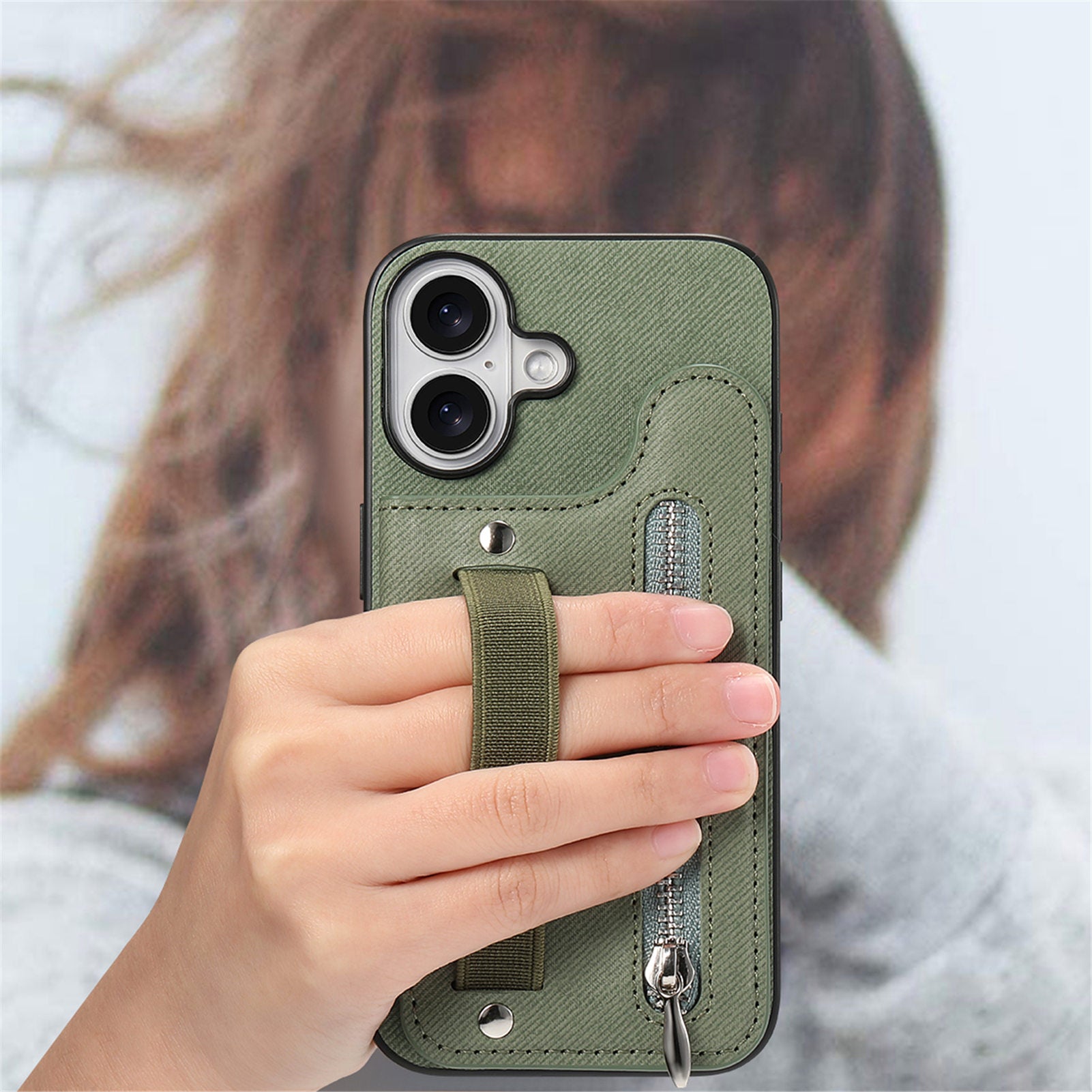 Original Design Multifunctional Zipper Leather Phone Case Wallet