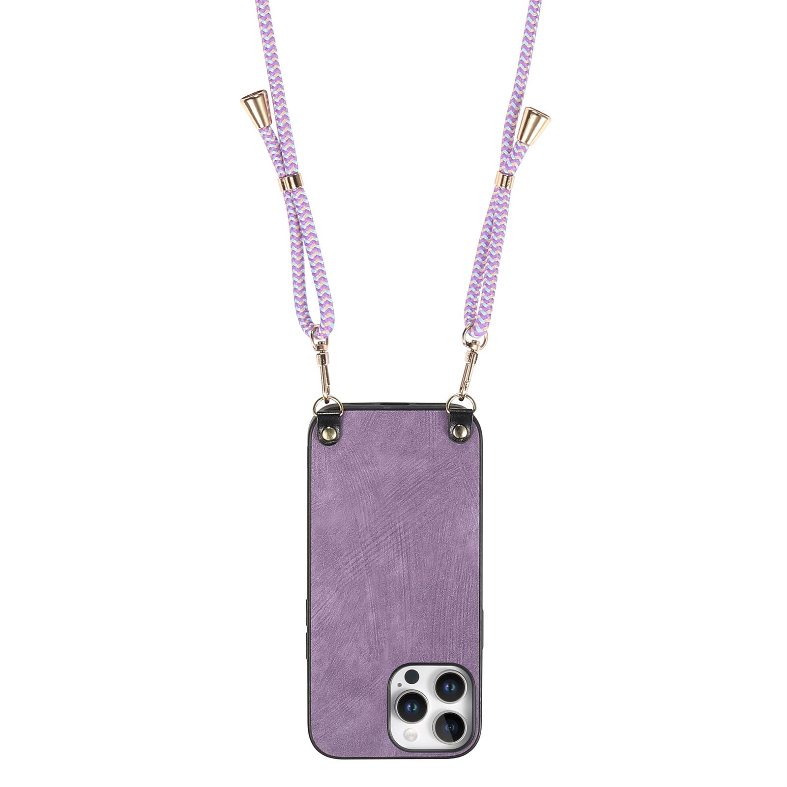 Original design retro color lanyard crossbody phone case