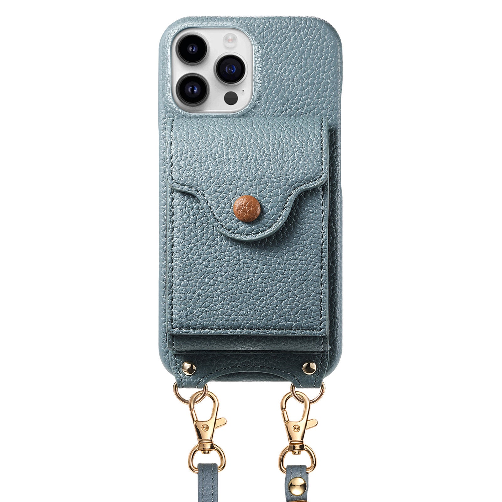 Original design leather crossbody phone case wallet