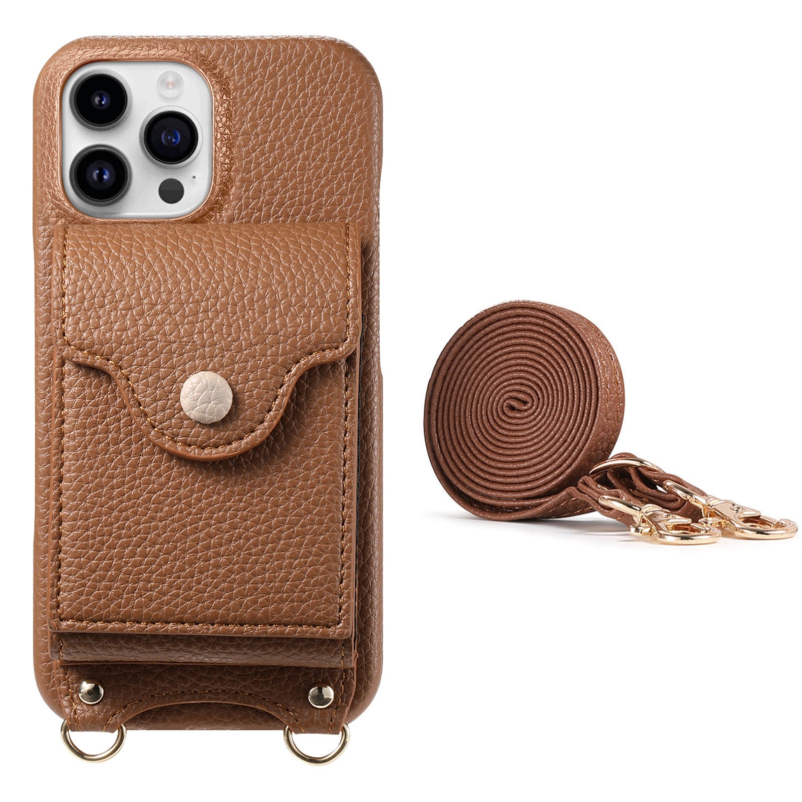 Original design crossbody leather phone case wallet