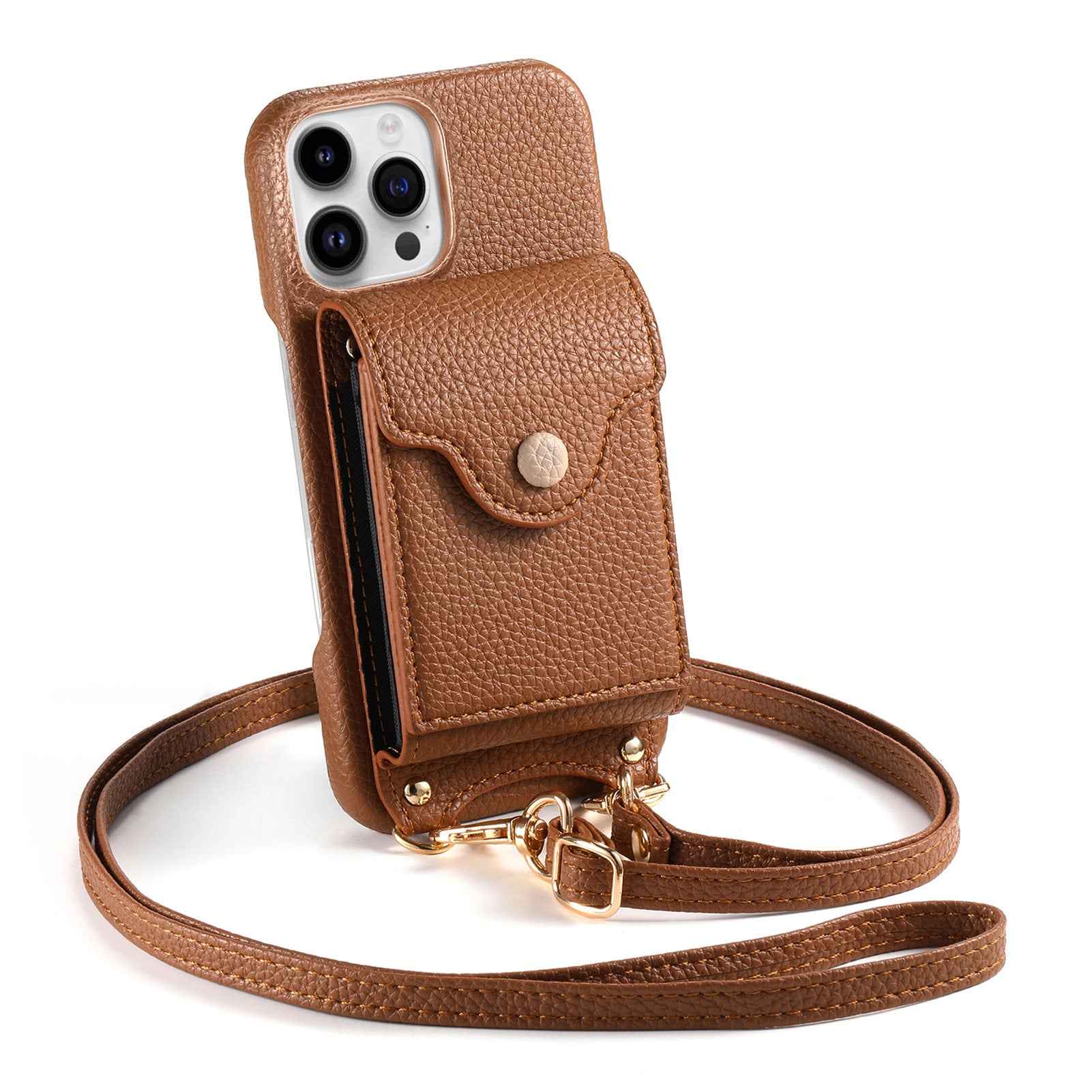 Original design crossbody leather phone case wallet