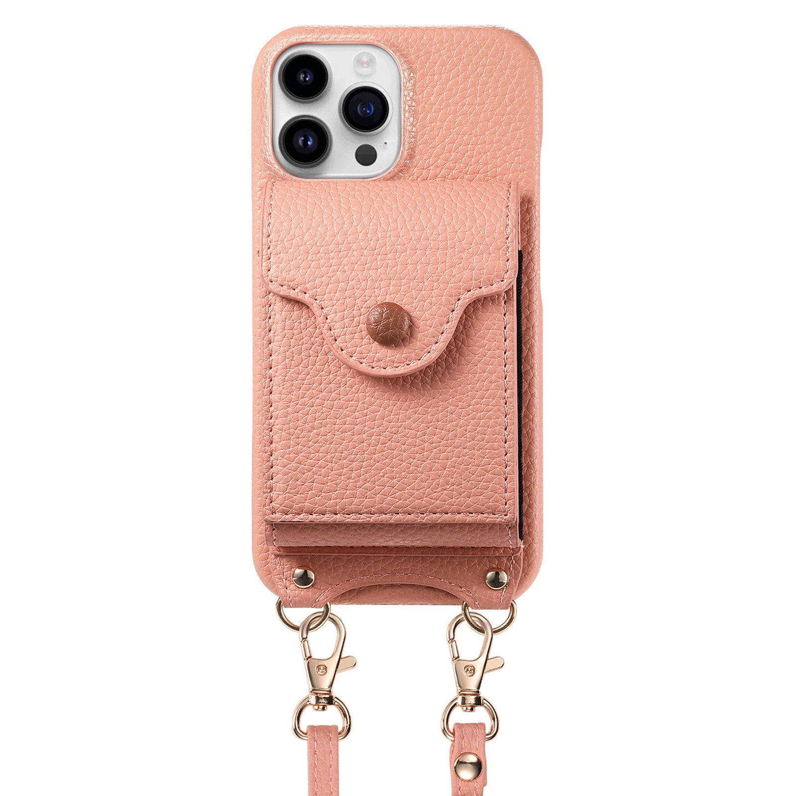 Original design leather crossbody phone case wallet