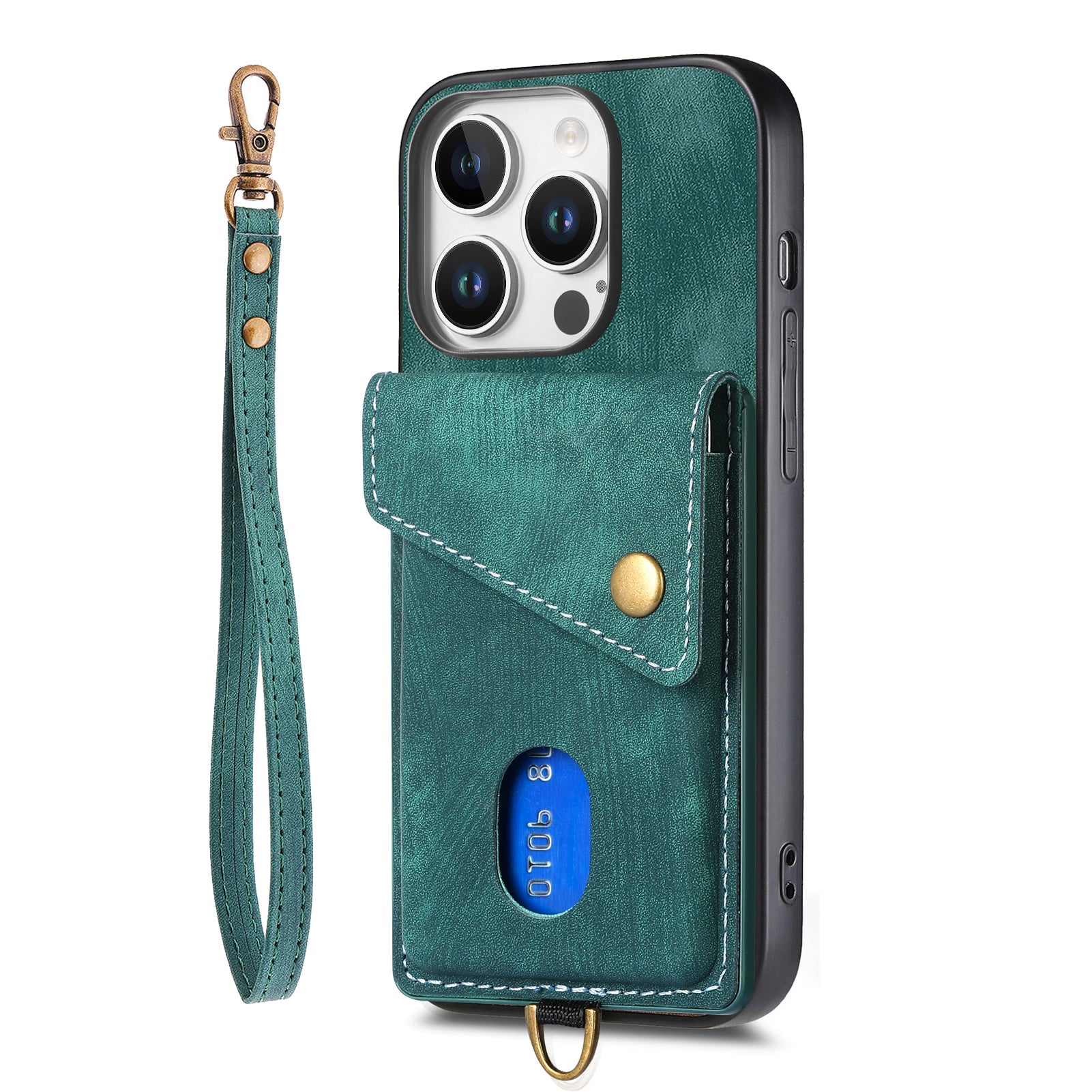 Original Design Leather Wrist Lanyard Phone Case
