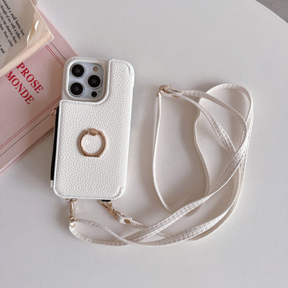 ANKAW Candy Exquisite Calfskin Crossbody Phone Case Wallet