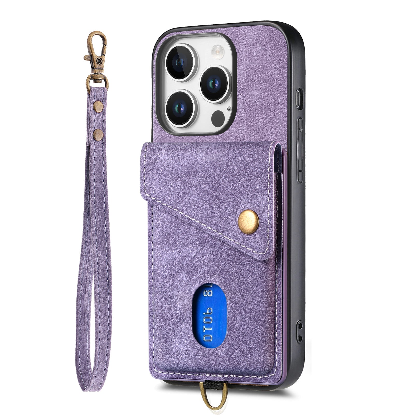 Original Design Leather Wrist Lanyard Phone Case
