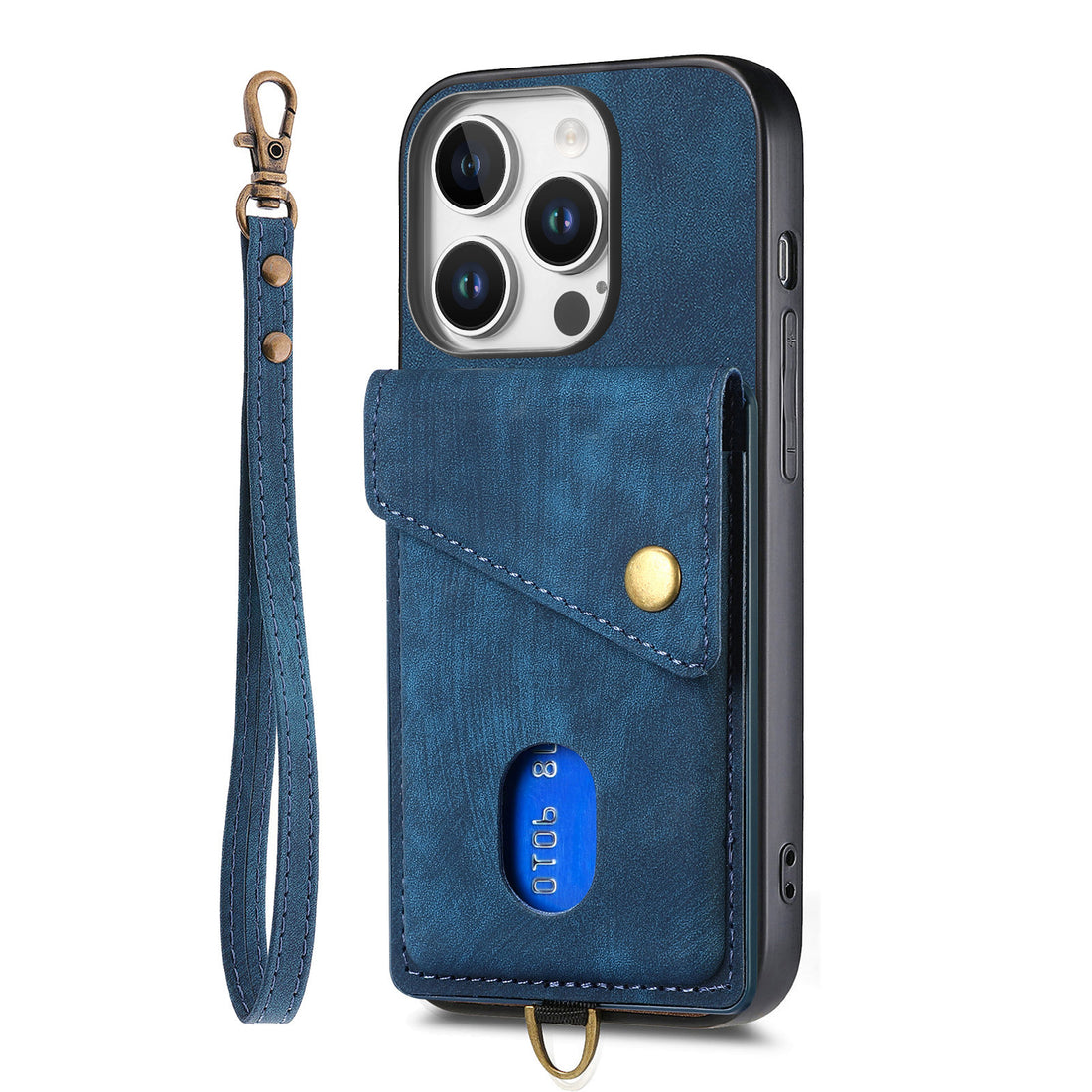 Original Design Leather Wrist Lanyard Phone Case